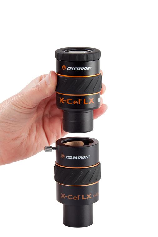 Ống kính X-cel Barlow 3x, ống kính cao cấp, chính hãng Celestron, phụ kiện kính thiên văn