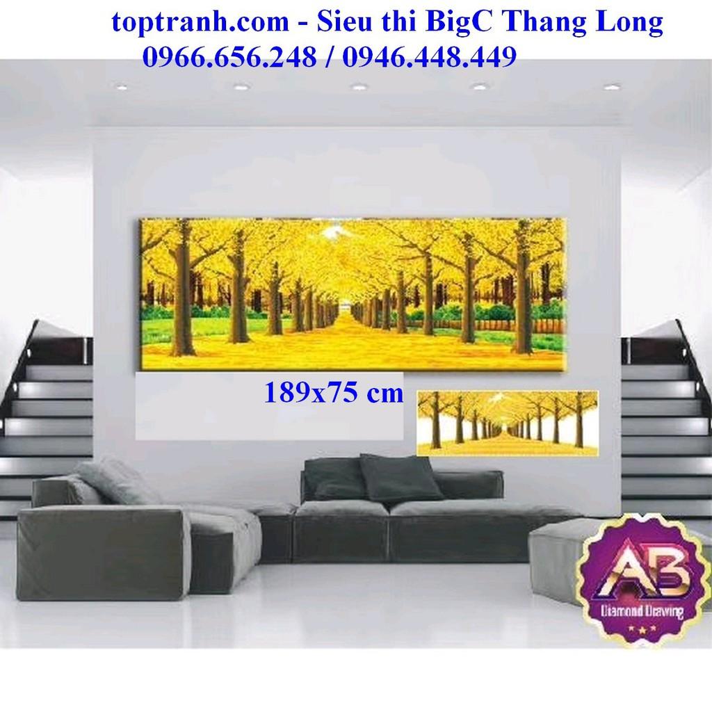 Tranh đính đá mùa thu vàng DF2072 chưa đính
