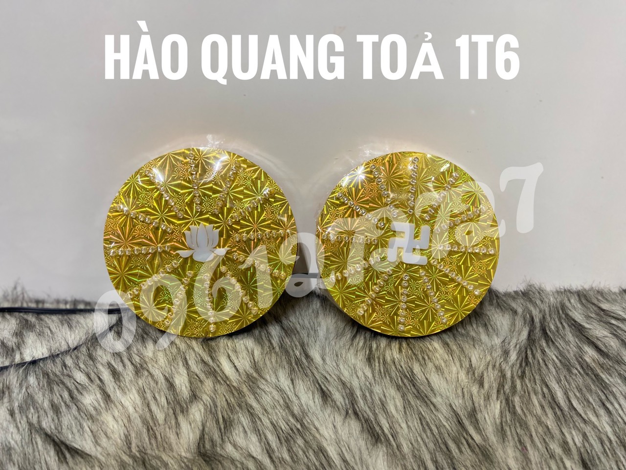 ĐÈN THỜ HÀO QUANG LED 16CM TOẢ