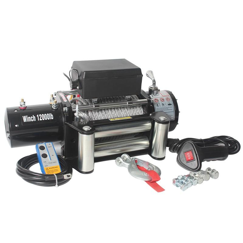 Tời Ắc Quy - Tời cứu hộ ô tô Winch - 12000lbs - 12V
