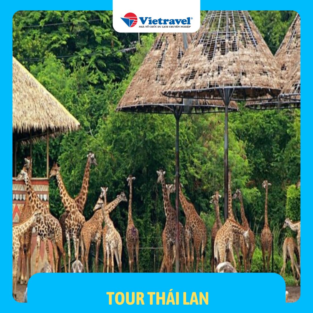Hình ảnh [EVoucher Vietravel] Thái Lan: Bangkok - Pattaya (Khách sạn 4* - Tham quan Safari World & Thưởng thức buffet tối trên Du thuyền 5 sao)