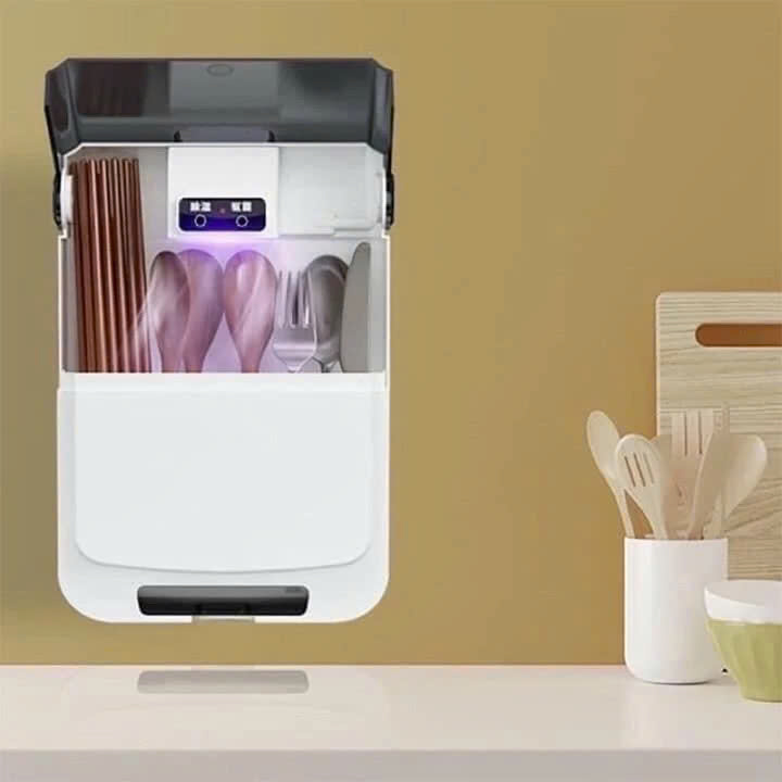 Máy Sấy Khử Khuẩn Đũa Thìa Thông Minh – Sạch Sẽ Từng Chiếc, Loại Bỏ 99% Vi Khuẩn