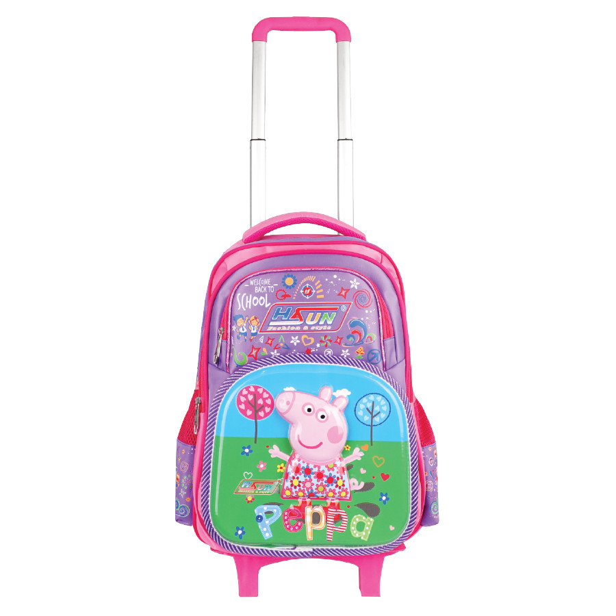 Balo cần kéo Hasun HS 803-CK - Peppa2 - 46*30*18cm