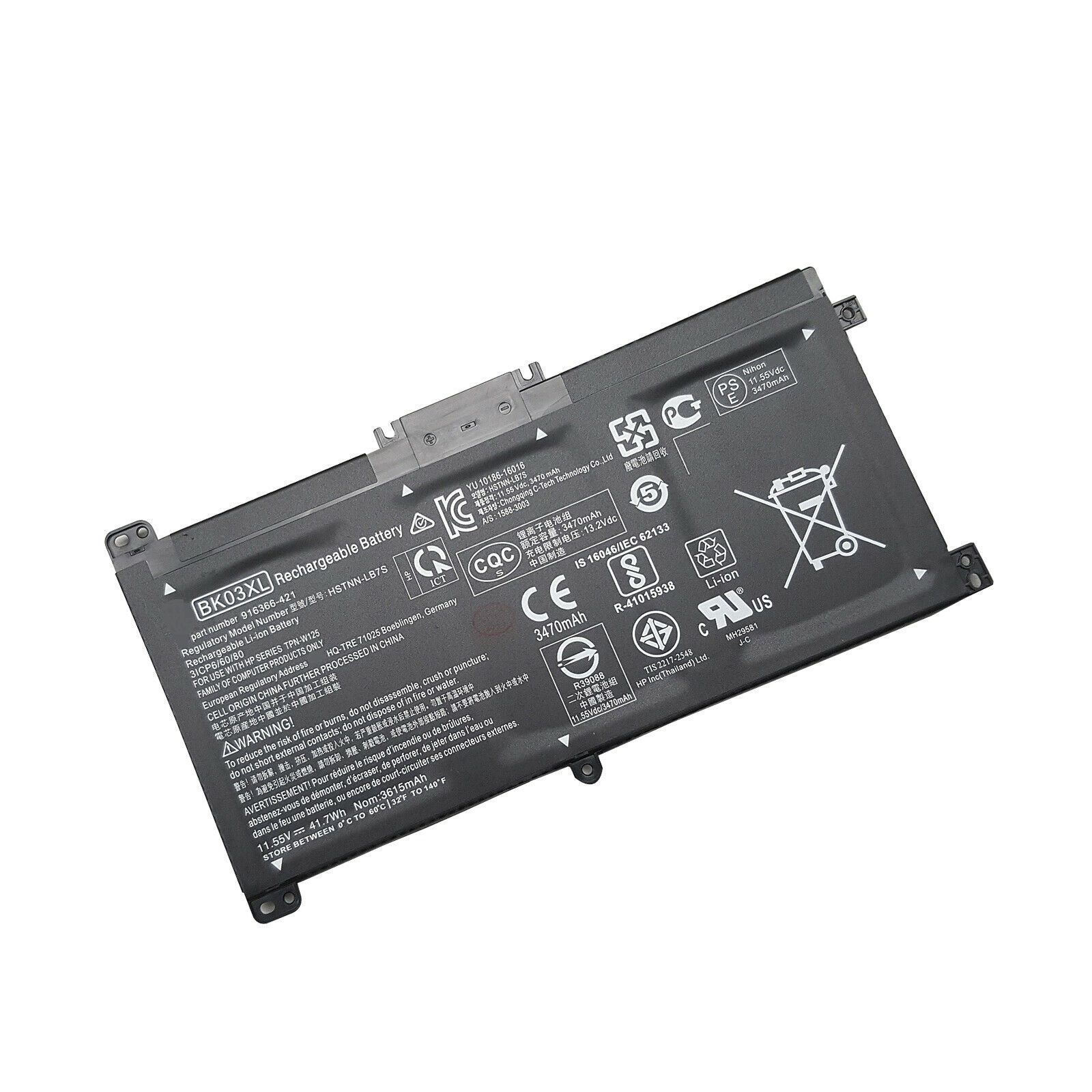 Pin cho Laptop HP Pavilion x360 14 14-ba 14-ba129TU 14-ba008tu 14-ba103tu 14-ba159tx - BK03XL