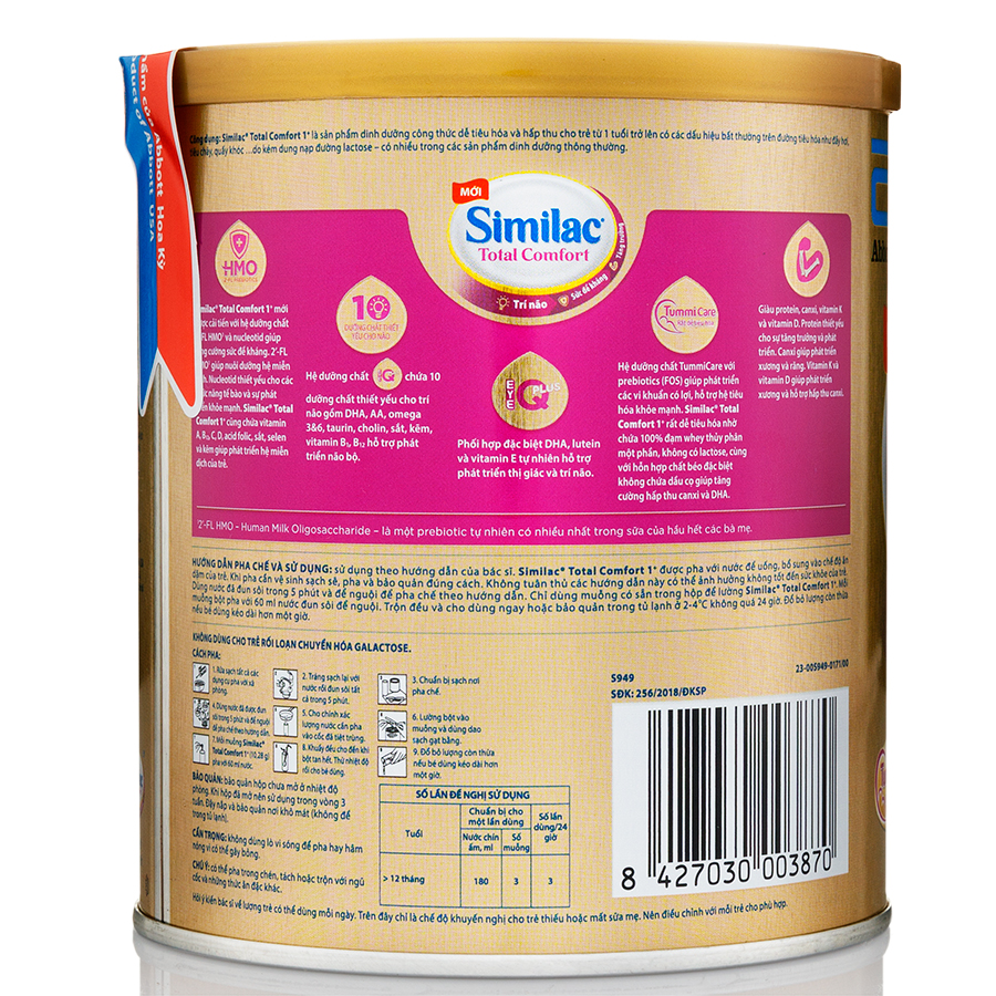 Sữa bột Abbott Similac Total Comfort 1+ 360g