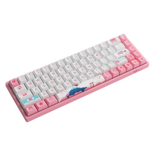 Bàn phím cơ AKKO 3068B Plus World Tour Tokyo R2 (Bluetooth 5.0 / Wireless 2.4Ghz / Hotswap / Foam tiêu âm / AKKO CS Jelly Pink) - Hàng Chính Hãng