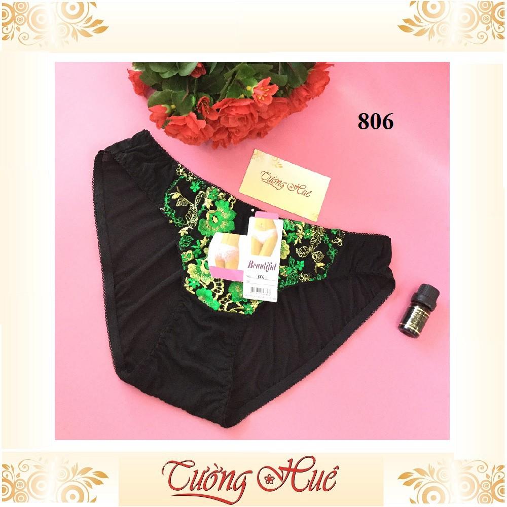 BỘ3 Quần lót nữ Beautiful 806 quần lót ren lưới cỡ lớn 2XL MÀU NGẪU NHIÊN.
