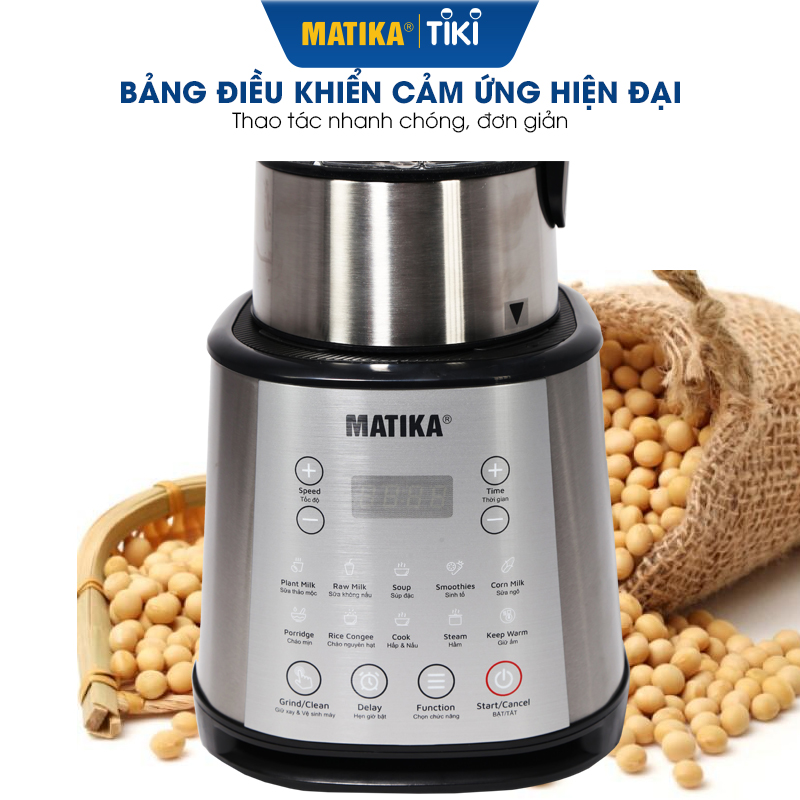 Máy Làm Sữa Hạt MATIKA 1.75L MTK-3286 - Hàng Chính Hãng