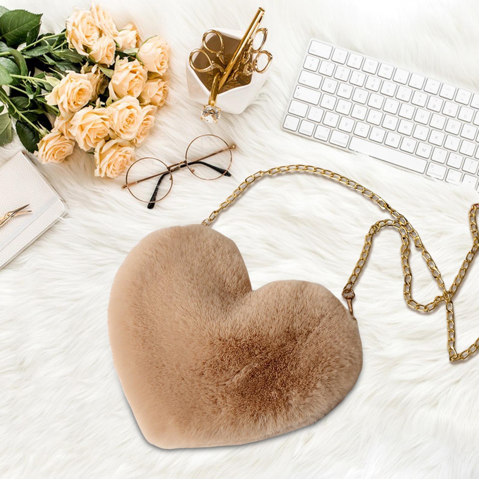 Fashion Heart Shape Shoulder Bag Women Crossbody with Chain for Girls Party