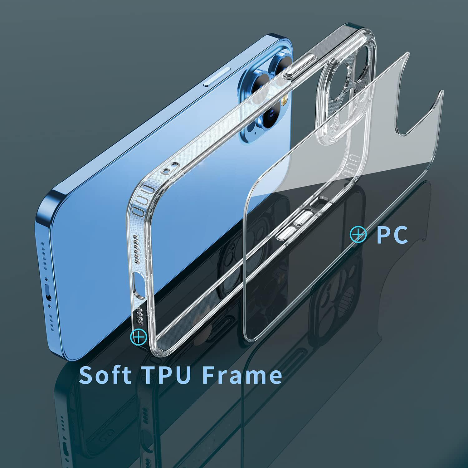 Ốp lưng bảo vệ camera trong suốt cho iPhone 14 Pro Max hiệu Memumi Glitter siêu mỏng 1.5mm độ trong tuyệt đối, chống trầy xước, chống ố vàng, tản nhiệt tốt - hàng nhập khẩu