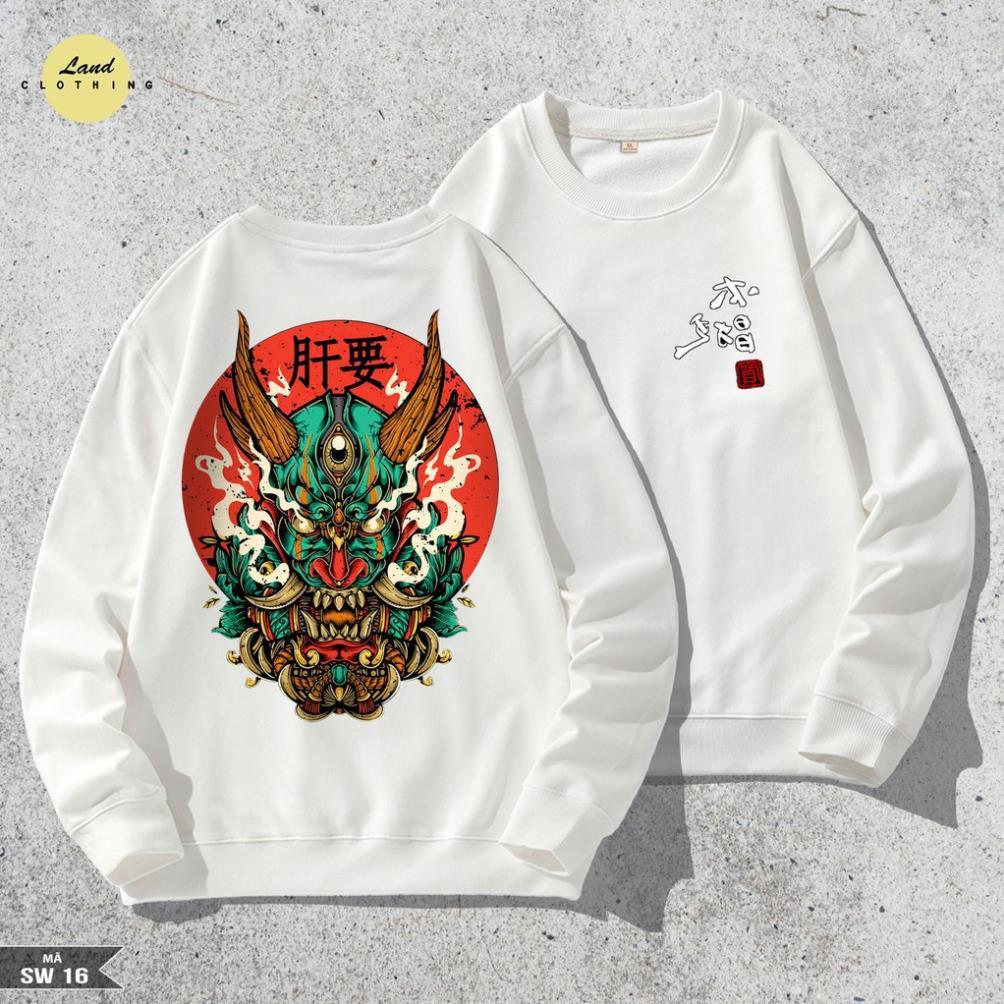 ÁO SWEATER chất NỈ NGOẠI CAO CẤP XỊN " HỌA TIẾT MẶT QUỶ" phong cách , cực ngầu ĐỘC LẠ CÓ BIGSIZE