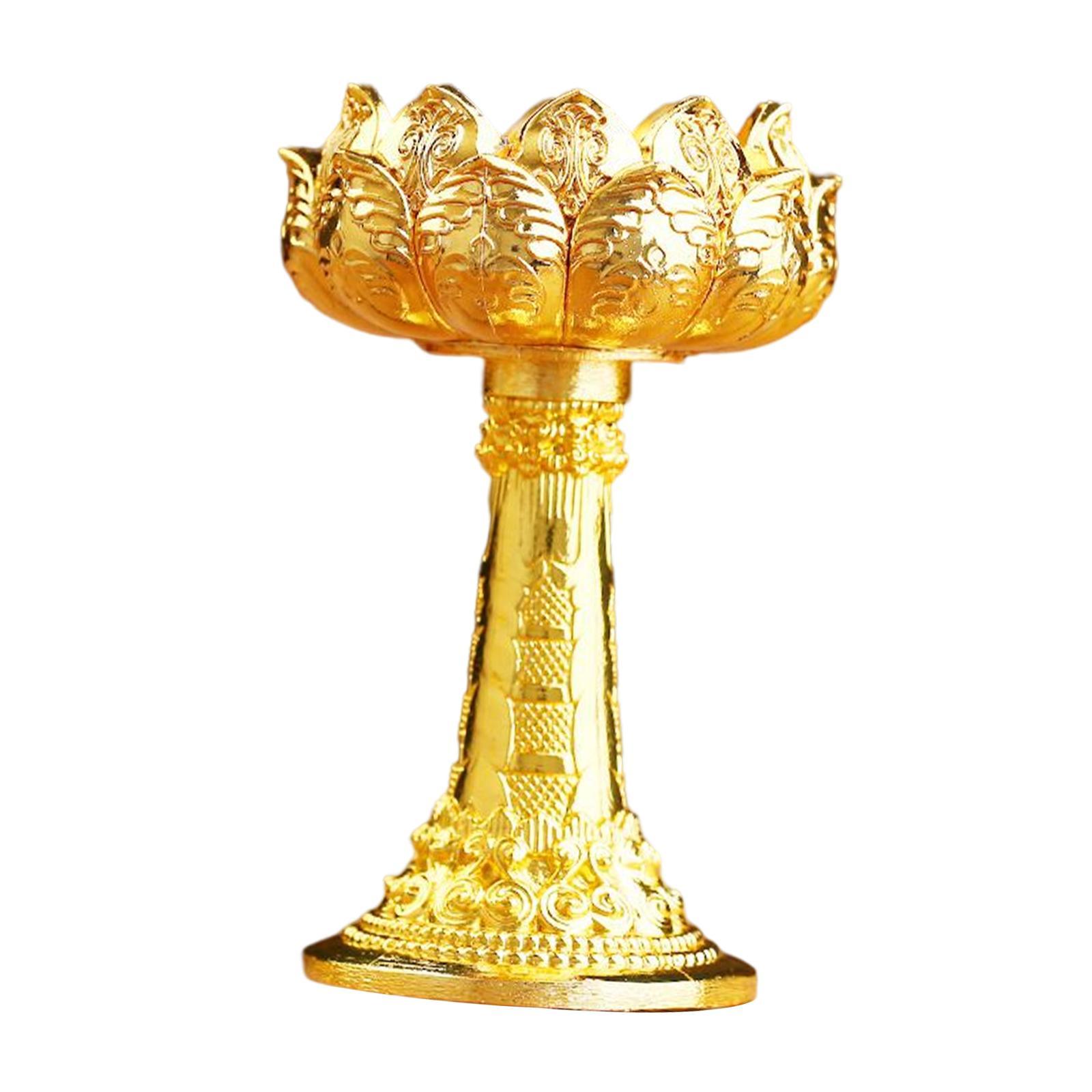 Ghee Lamp Holder Candle Holder Buddhist Supplies Candlestick for Decor