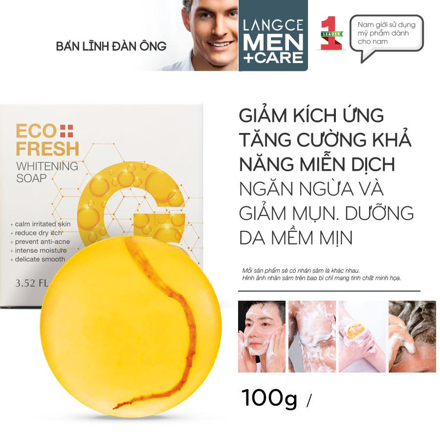 ECO +FRESH XÀ BÔNG NHÂN SÂM VỊ CỨU TINH CHO LÀN DA 100g LANGCE DÀNH CHO NAM