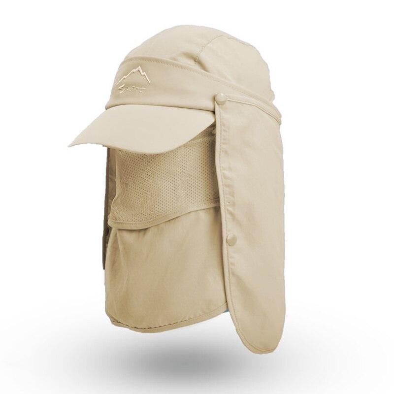 Outdoor Fishing Cap Multifunctional Removable Sun Hat Unisex Breathable Sun Caps Summer Quick-drying Hats Outdoor Sport Supplies