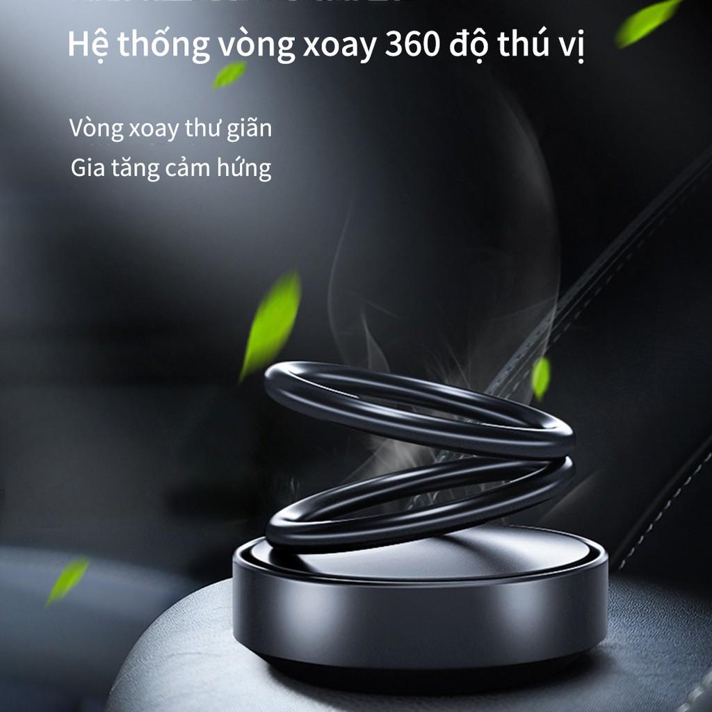 ️ FREESHIP ️ Nước hoa khử mùi ô tô với miếng hương liệu cao cấp, thiết kế vòng xoay khếch tán mùi hương tự động