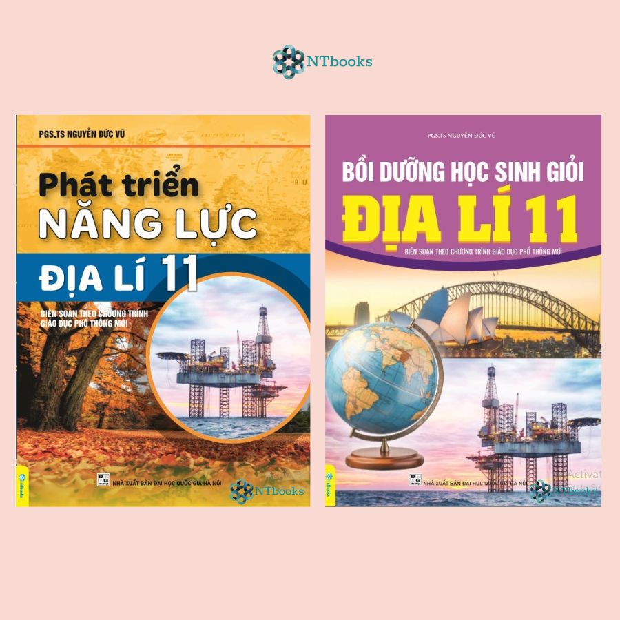 Sách - Combo 2 cuốn Bồi dưỡng học sinh giỏi Địa Lí 11 + Phát triển năng lực Địa Lí 11