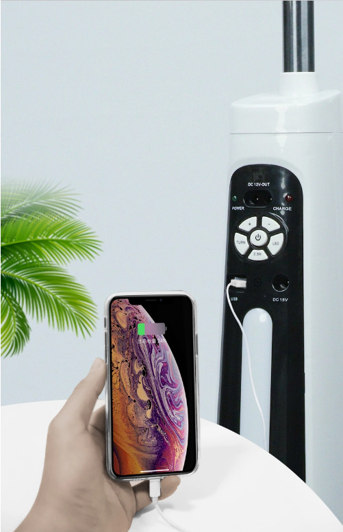 Quạt năng lượng mặt trời thông minh không mất tiền điện, có điều khiển từ xa hiện đại