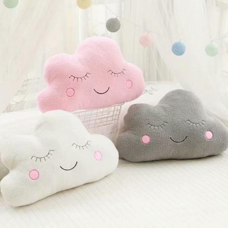 Bắc Âu Trẻ Em Phòng Mầm Non Trang Trí Đám Mây Gối Đệm Nhồi bông Mềm Trăng Sao Cloud Gối Cho Bé Trai Bé Gái Trang Trí Phòng Ngủ