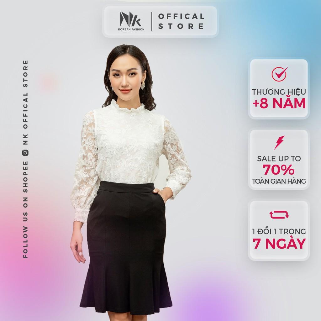 Chân Váy Nữ Công Sở NK Fashion Dáng Đuôi Cá Kèm Túi Chéo, Chất Vải Mềm Mịn, Co Giãn Tốt NKCV2012002