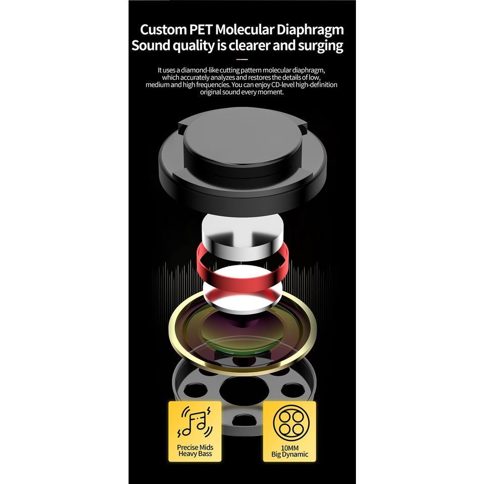 Tai nghe nhét tai KZ SK10 PRO bluetooth 5.2 không dây giảm tiếng ồn TWS QCC3040 APTX HiFi chơi game thể thao Z1 PRO SKS