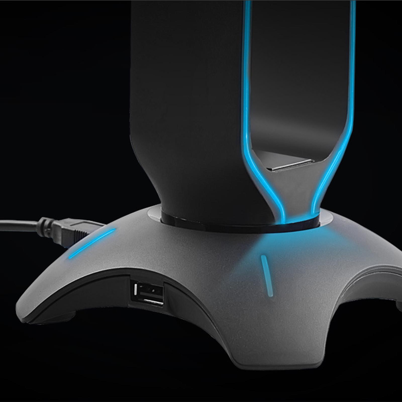 Headset Holder Earphone Stand RGB Light PC Accessories for All Headsets