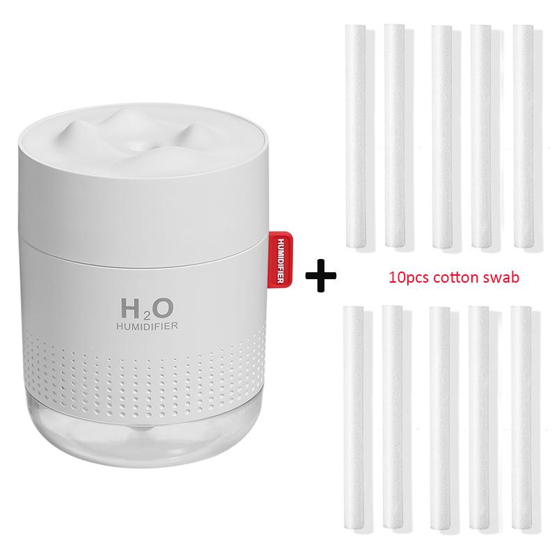 500ML Xông Tinh Dầu Khuếch Tán Máy Tạo Độ Ẩm Không Khí Có Đèn LED Nhà Phòng Siêu Âm Thanh Mát Sương Tinh Máy Khuếch Tán Tinh Dầu Phun Sương Tạo