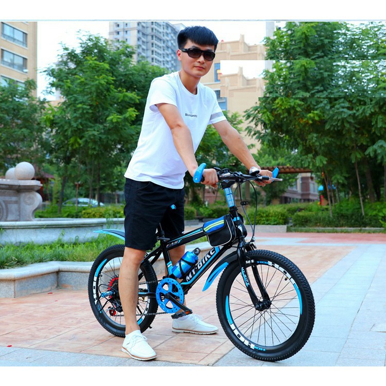 XE đạp THỂ THAO ĐỊA HÌNH trẻ em mẫu mới đủ Size 20-22-24 inch cho bé 7 - 15 TUỔI có đề + Tặng kèm giỏ xe, gác baga, túi, bình nước