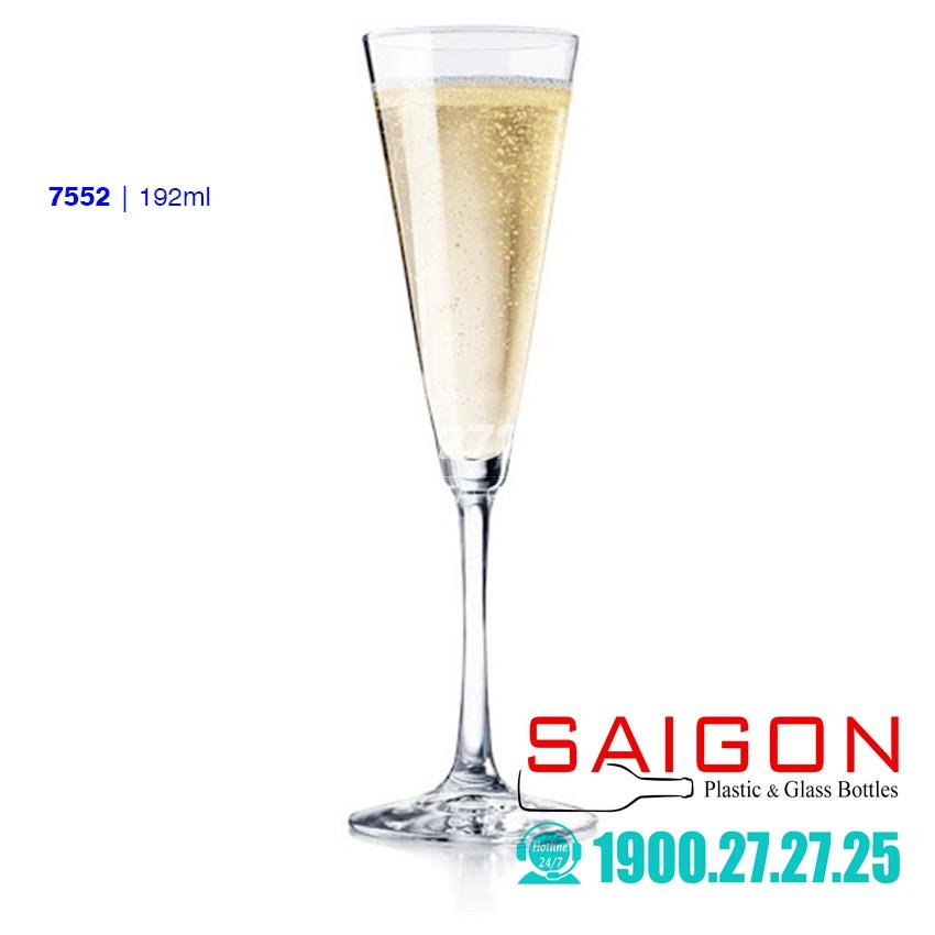 Ly Thủy Tinh Libbey Vina Trumpet Flute 192ml , Thủy Tinh nhập Khẩu E.U