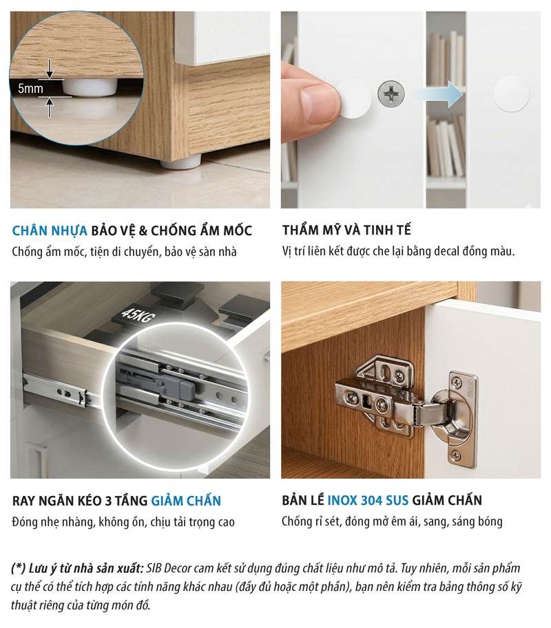 Kệ Gỗ Trang Trí Treo Tường Sáng Tạo Thương Hiệu SIB Decor KT506