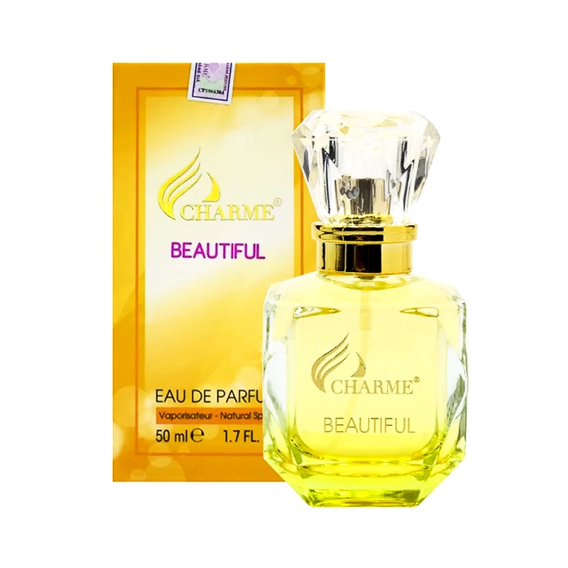 Nước hoa nữ chính hãng, Charme Beautiful, mùi hương ngọt ngào, dịu nhẹ, quyến rũ, cuốn hút, 50ml