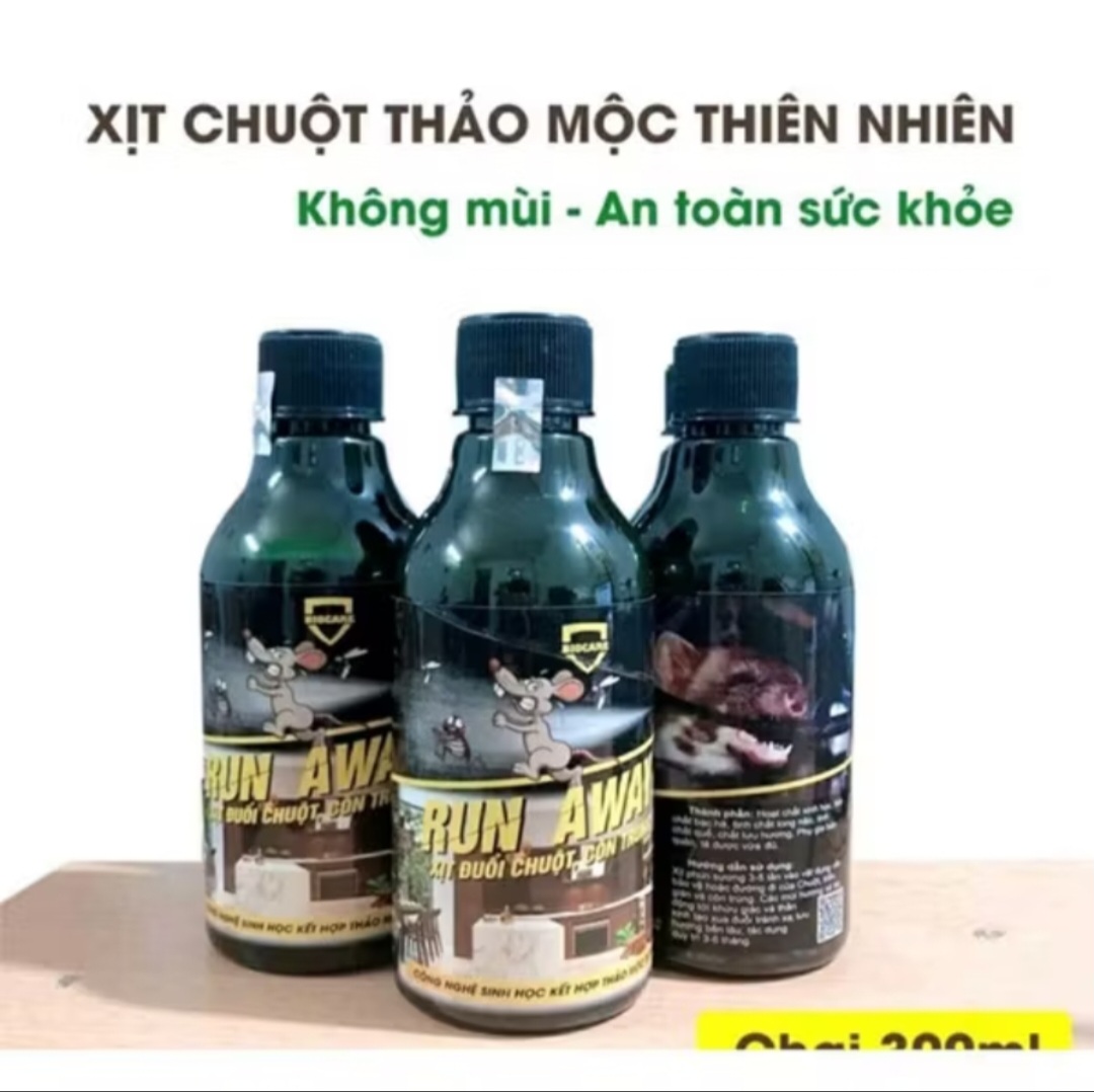 1 CHAI XỊT ĐUỔI CHUỘT BẰNG THẢO MỘC AN TOÀN CHẤT LƯỢNG CHO MỌI NHÀ