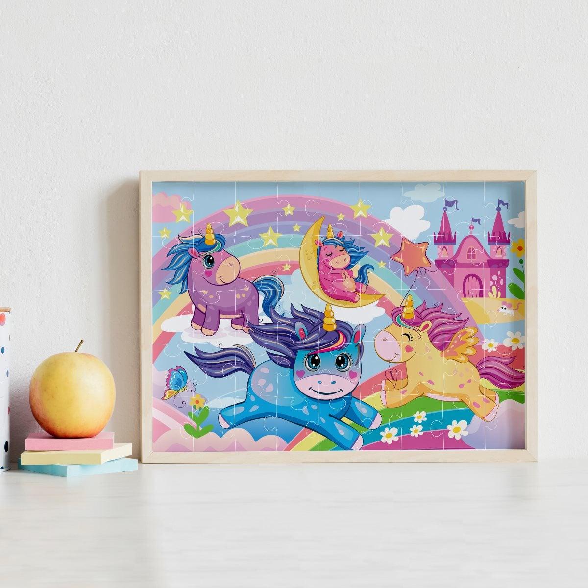 Sách 45 Piece Junior Jigsaw Carry & Play Rainbow Unicorns