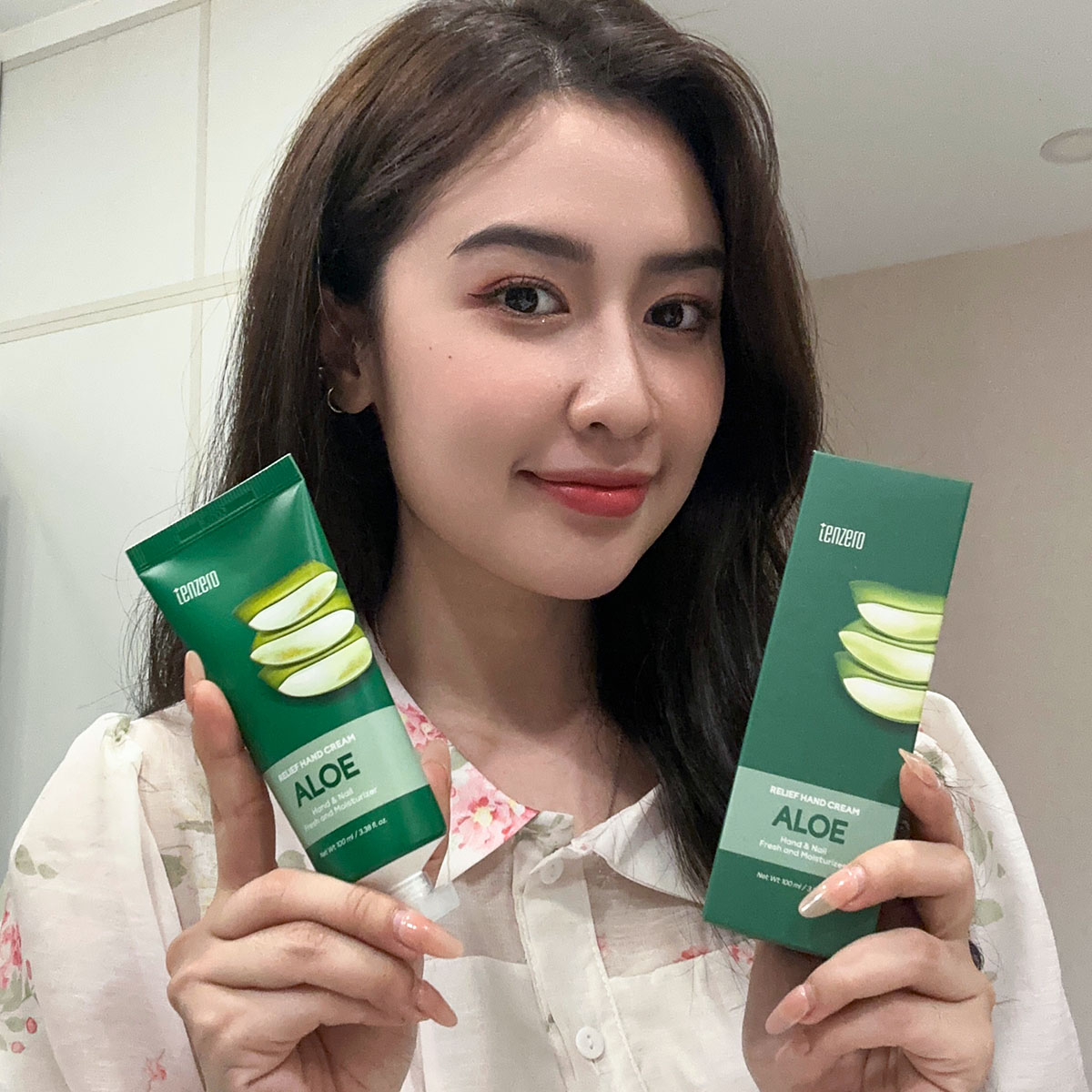 Kem Dưỡng Da Tay Và Móng Làm Mềm Da, Sáng Da Lô Hội Tenzero Relief Hand Cream Aloe 100ml