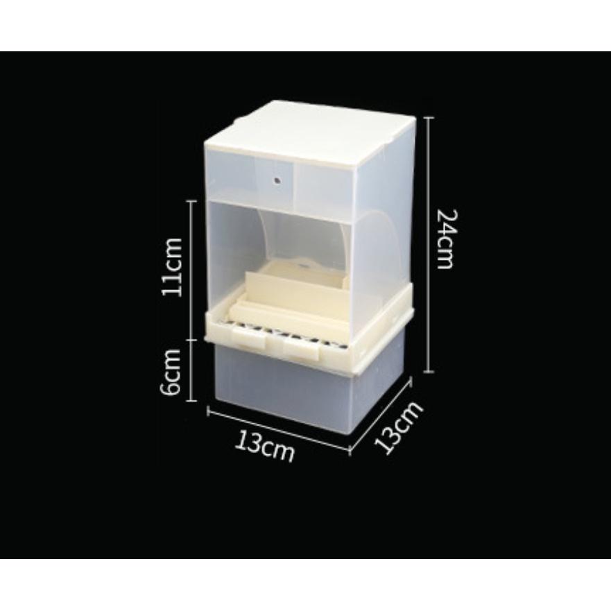 1 KHAY ĂN NHẬP KHẨU 2 NGĂN CHỨA ĐƯỢC 850-900Gram CHO YẾN PHỤNG, CHIM CẢNH, CÁC DÒNG VẸT