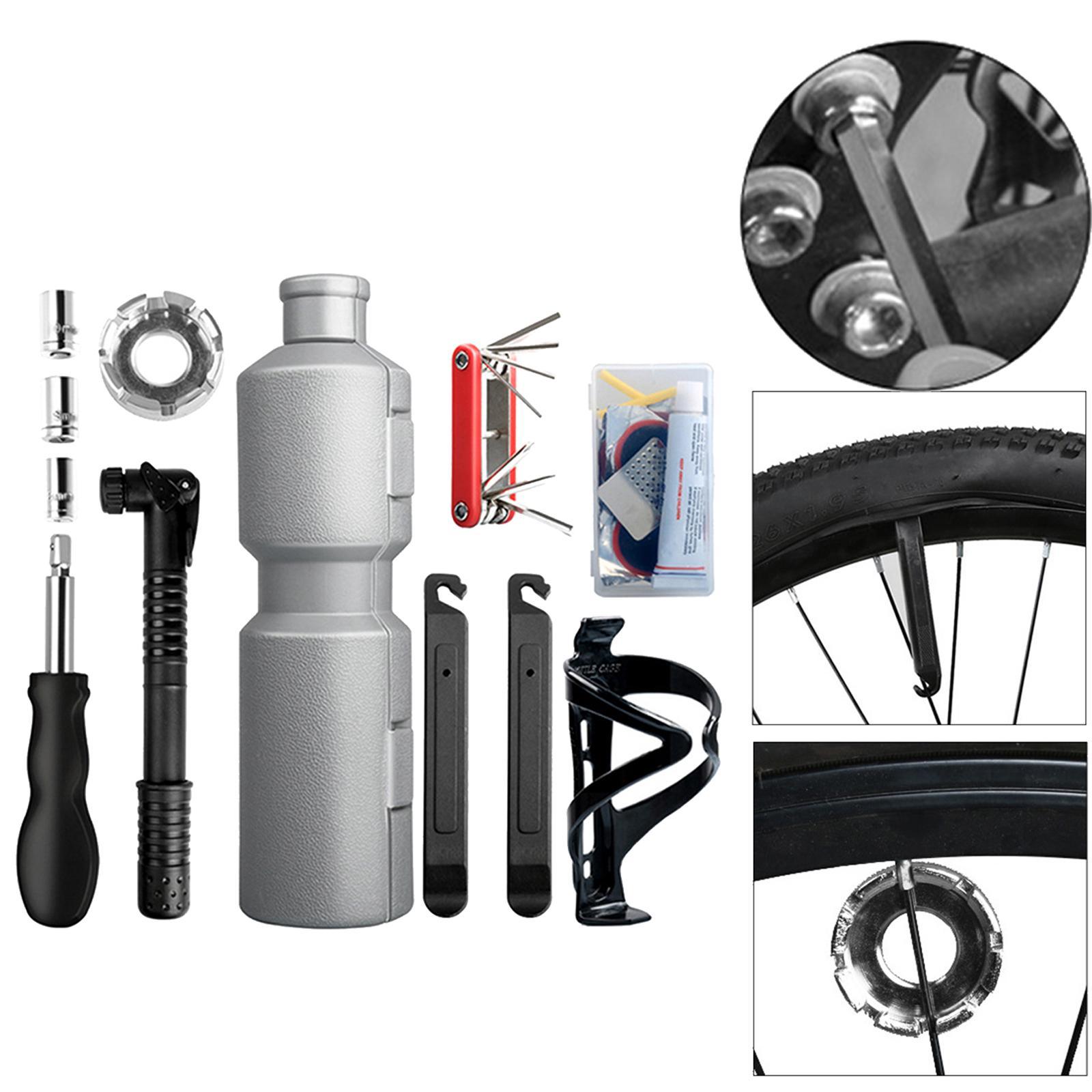 Bike Repair Tools Key Wrench Tire Lever Fixed Set for Road Bikes