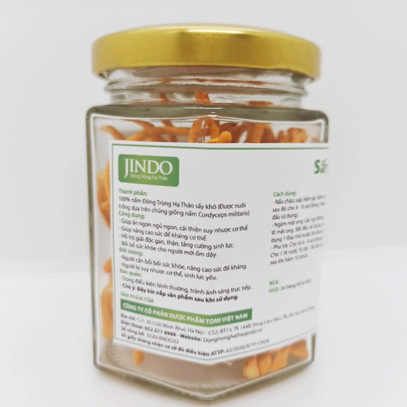 Đông trùng hạ thảo thượng hạng thương hiệu JINDO cao cấp - JD235_5g_TH_4hu