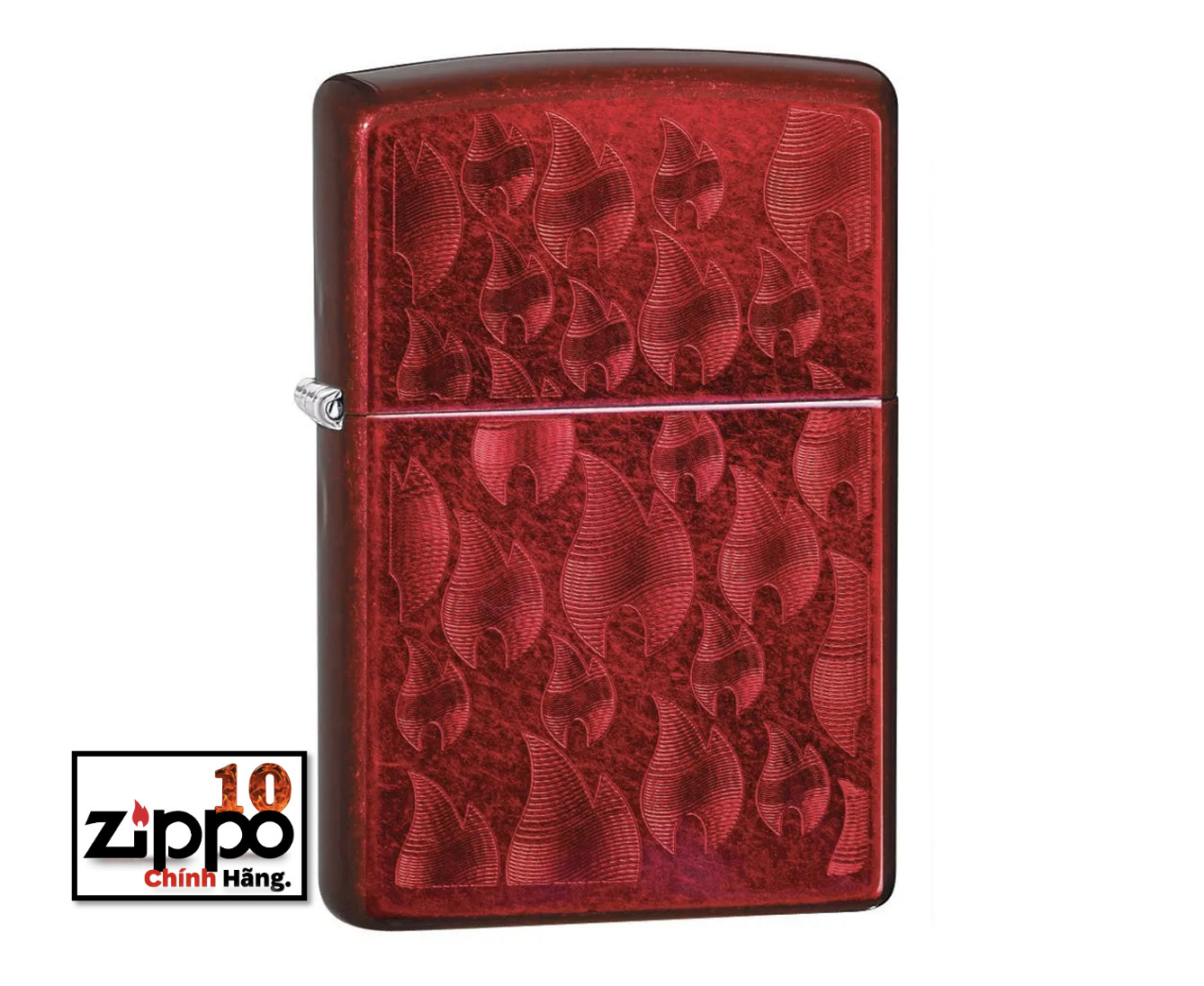 Bật lửa ZIPPO 29824 Iced Zippo Flame Design - Chính hãng 100%