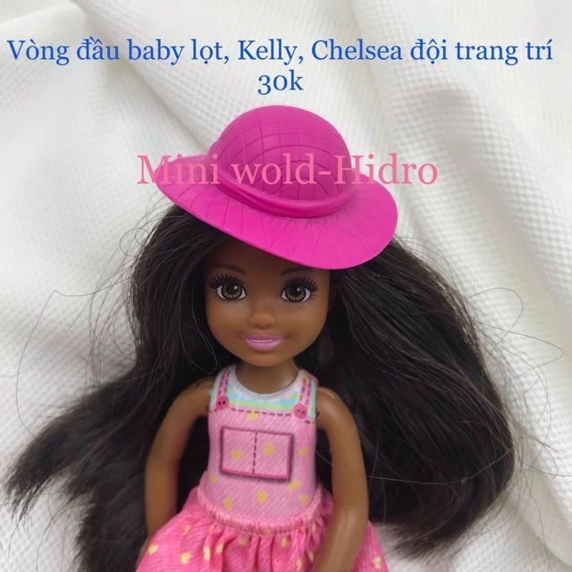 Phụ kiện cho búp bê Chelsea, Kelly, baby. Mũ nón cho búp bê Chelsea, Kelly, baby.