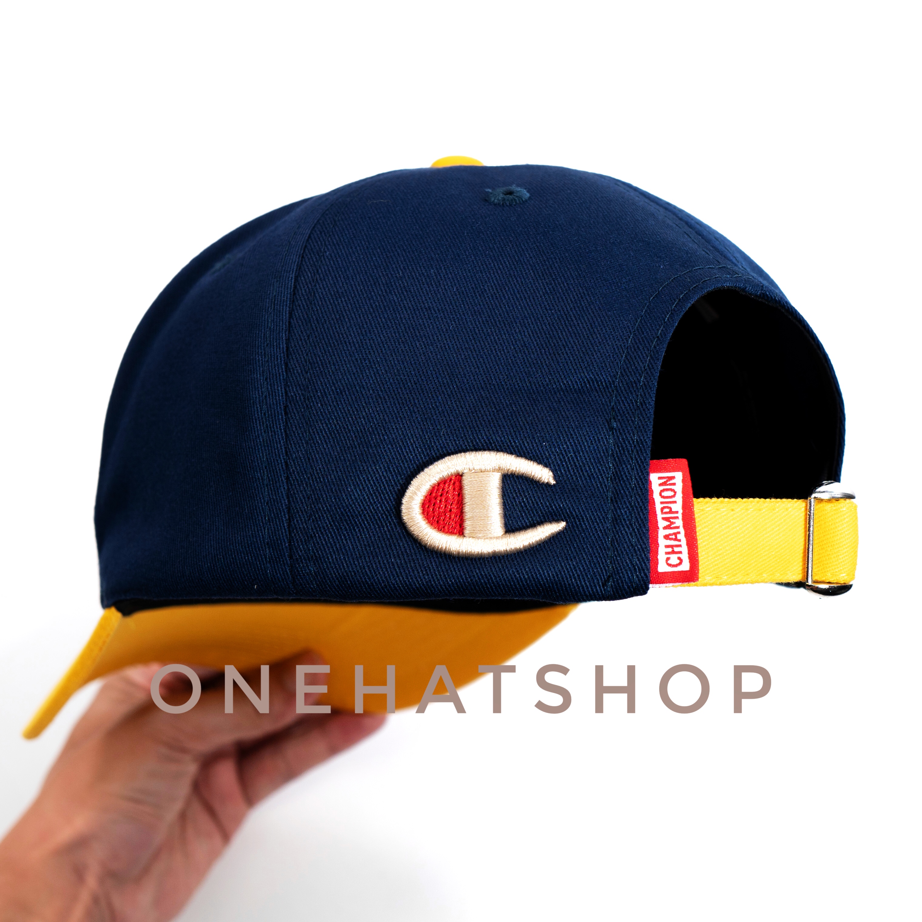 Nón Bóng Chày Lưỡi Trai Màu Navy Vành nón Màu Vàng fom Baseball - Vải loại 1- Chất lượng cao- One Hat