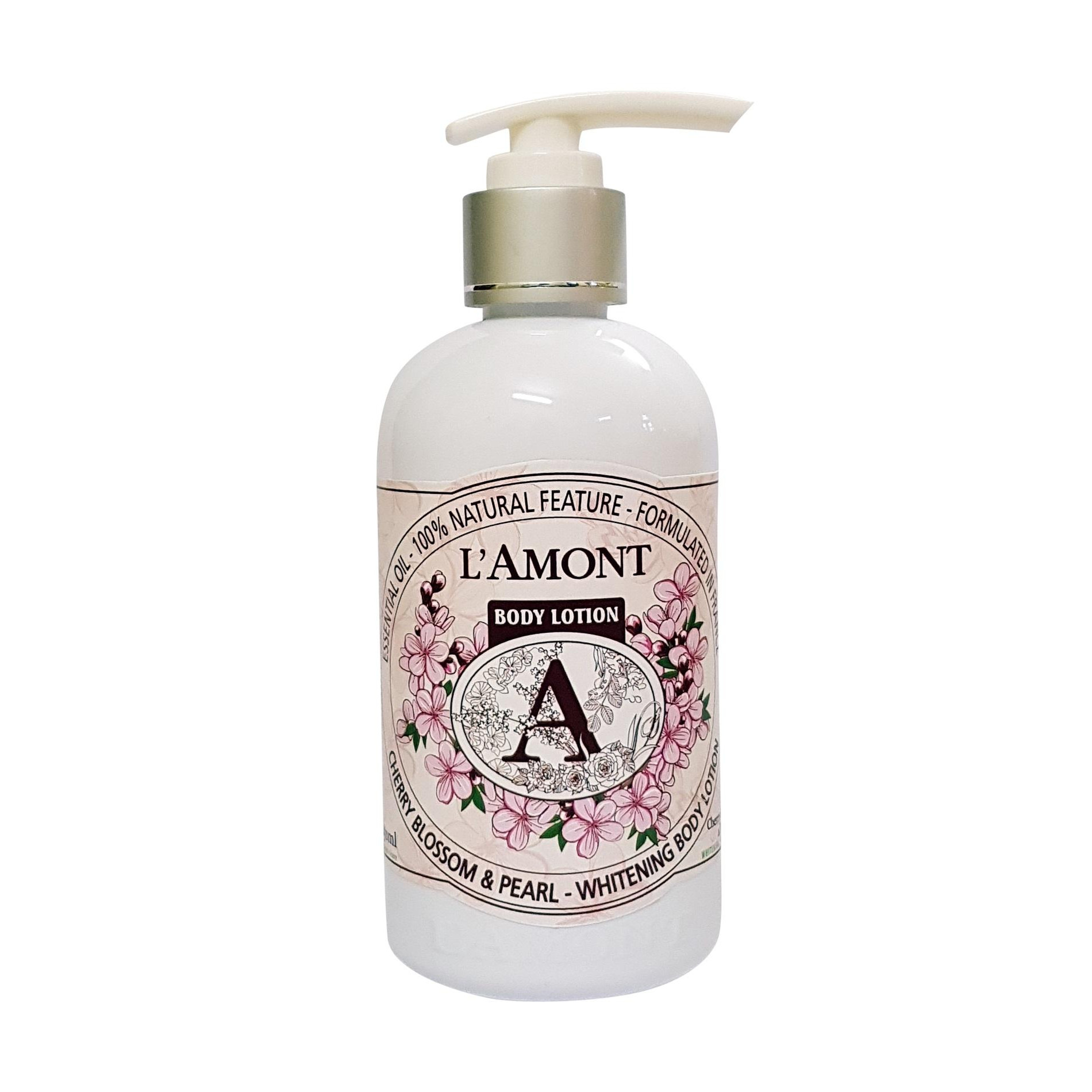 Sữa Dưỡng Thể L'amont En Provence Cherry Blossom &amp; Pearl Whitening Body Lotion Hương Hoa Anh Đào Chai 250ml