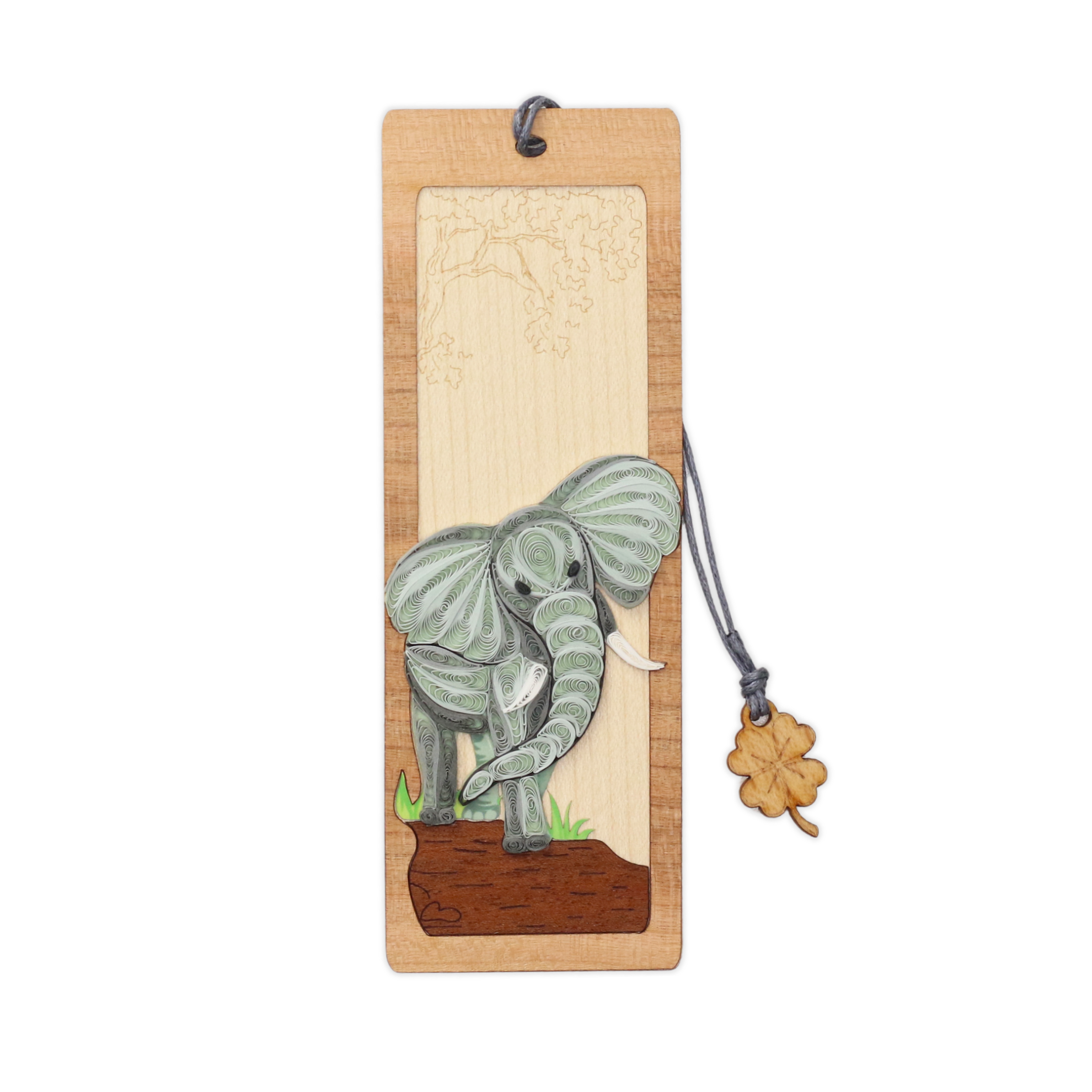 Bookmark Nghệ Thuật Giấy Xoắn - Con Voi - Wise Giant - Animals - Việt Net