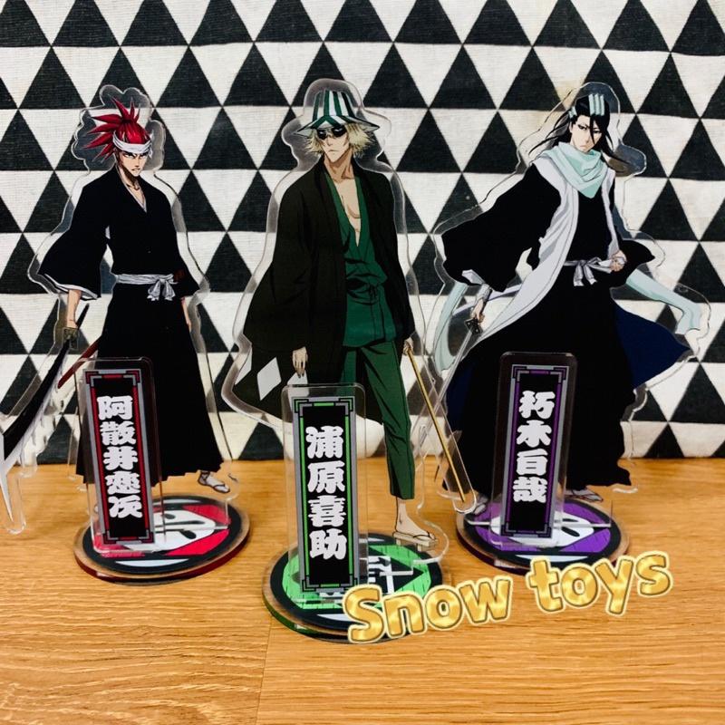 Mô Hình Tượng Standee Acrylic Mica 2 mặt - Bleach - Ichigo Rukia Kisuke Kenpachi Gin Byakuya Izuru Toshiro Aizen Renji