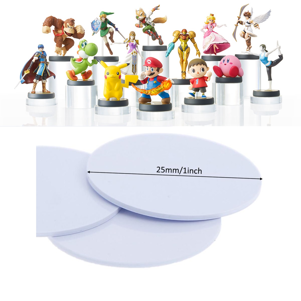 Thẻ game từ Wii U Amiibo NFC NTAG215 giả lập 13.56MHz loai đọc và ghi 1916