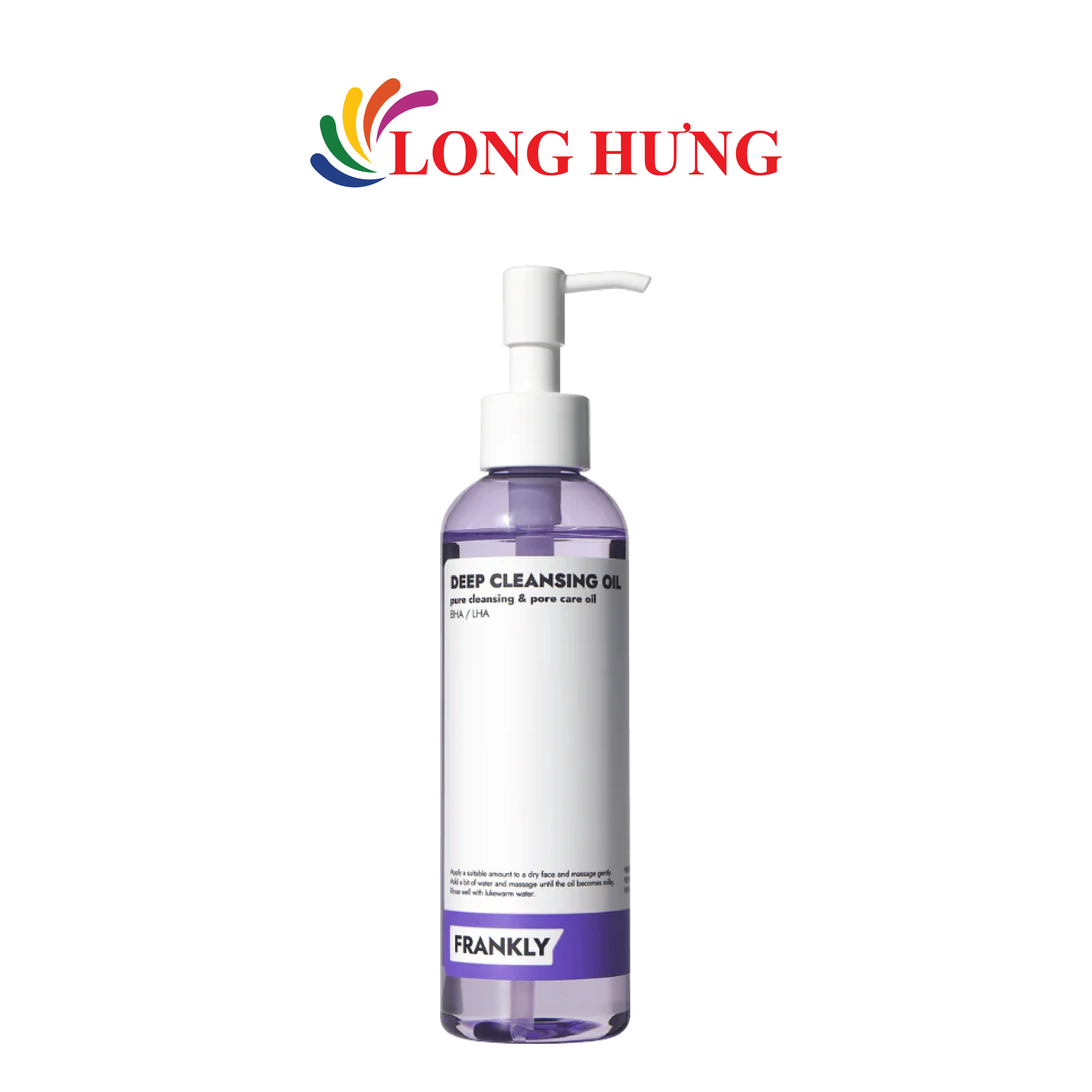 Dầu tẩy trang Frankly Deep Cleansing Oil giúp làm sạch mụn ẩn và mụn đầu đen (200ml) - Hàng chính hãng