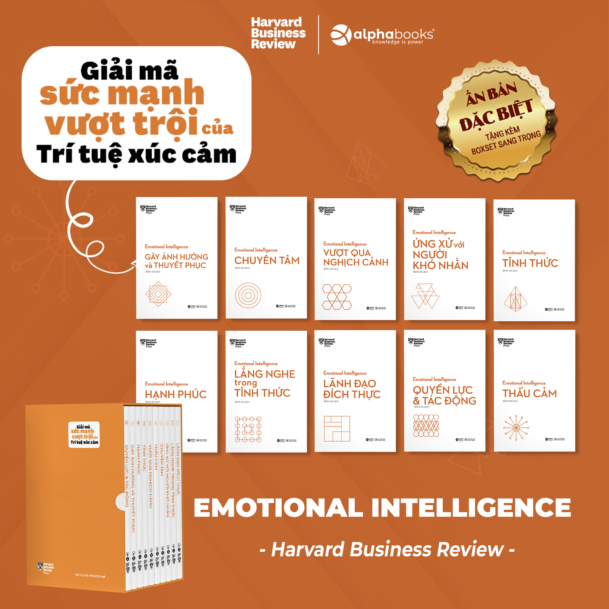 Sách - HBR Trí Tuệ Xúc Cảm – Emotional Intelligence (Bộ 10 Cuốn)