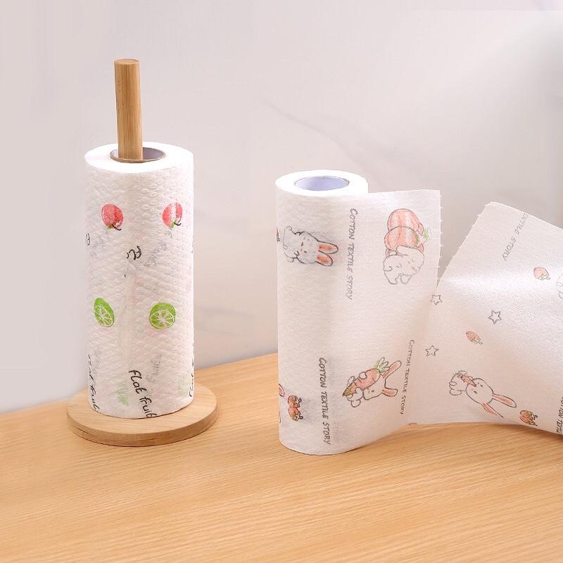 Cuộn Khăn Lau Bếp Đa Năng Tiện Dụng , Thấm Dầu Mỡ Có Thể Tái Sử Dụng Nhiều Lần