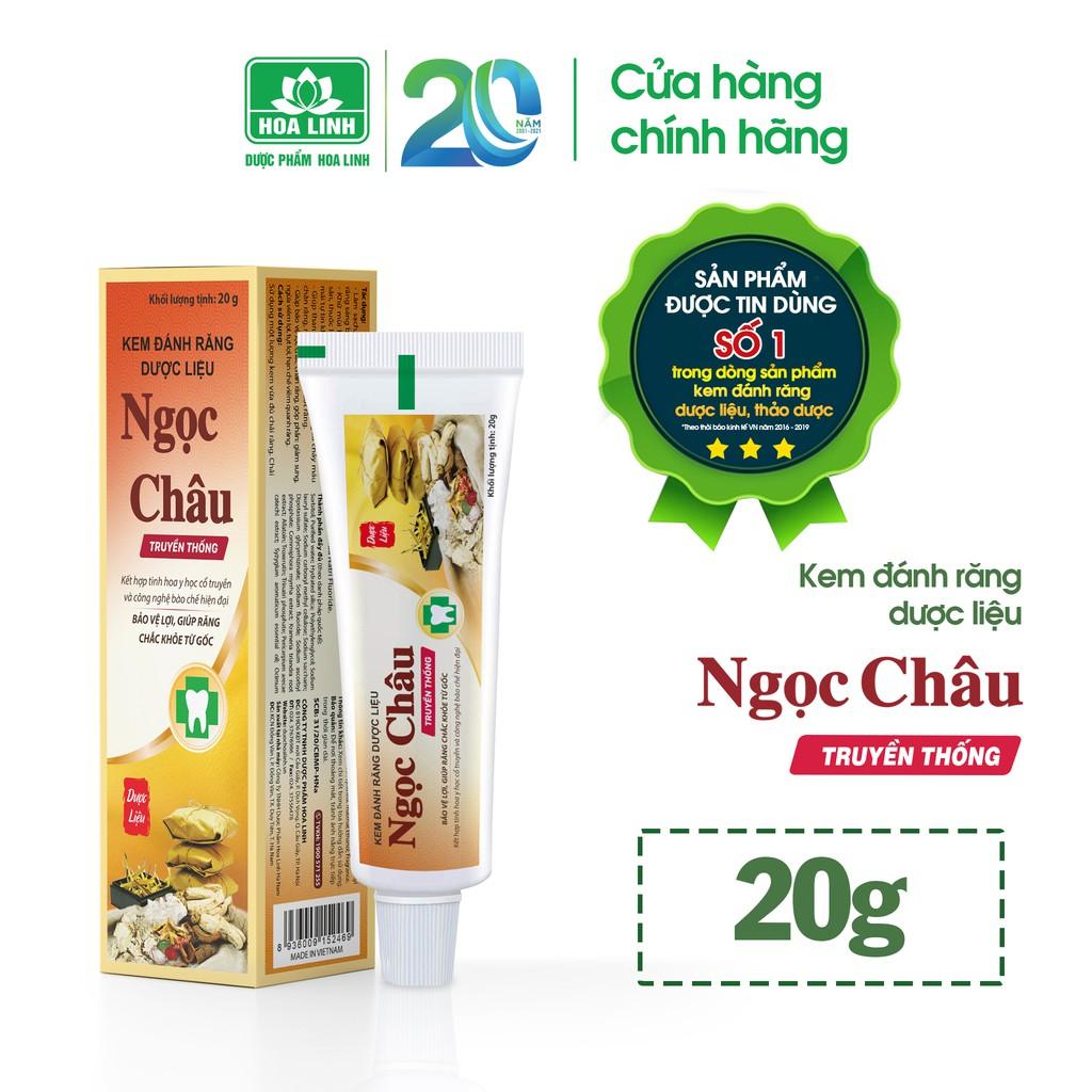 Kem đánh răng dược liệu Ngọc Châu Truyền Thống 20g