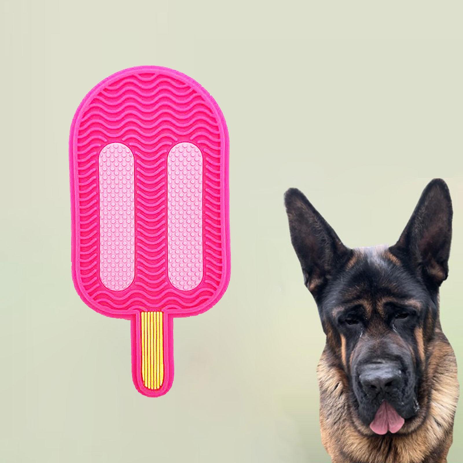 Dog Cat Pet Lick Food Mat Training Toy Slow Feeder Feeding Licking Pad Ice Cream