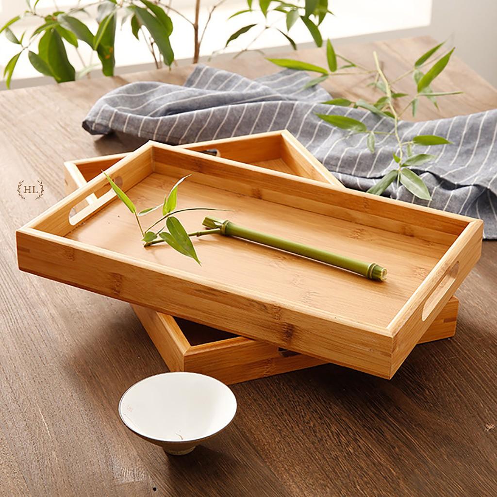 KHAY TRÀ GỖ TRE CAO CẤP CÓ TAY CẦM | KHAY TAY BẰNG
