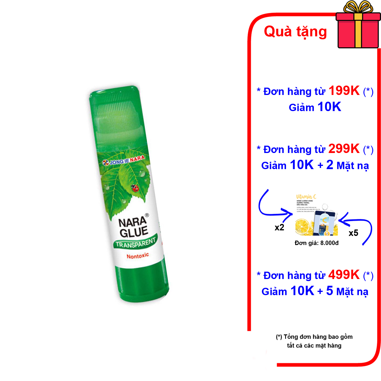 5 thỏi hồ khô Hàn Quốc 8gr